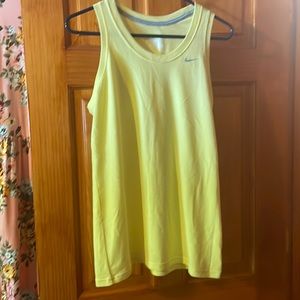 Yellow nike dry fit tank